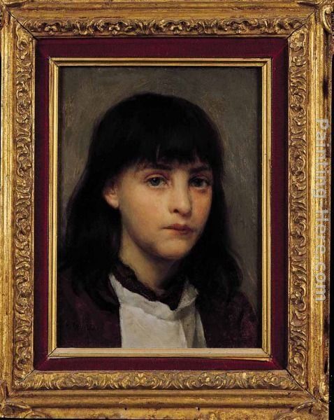 Edwin Harris Portrait of a Young Girl